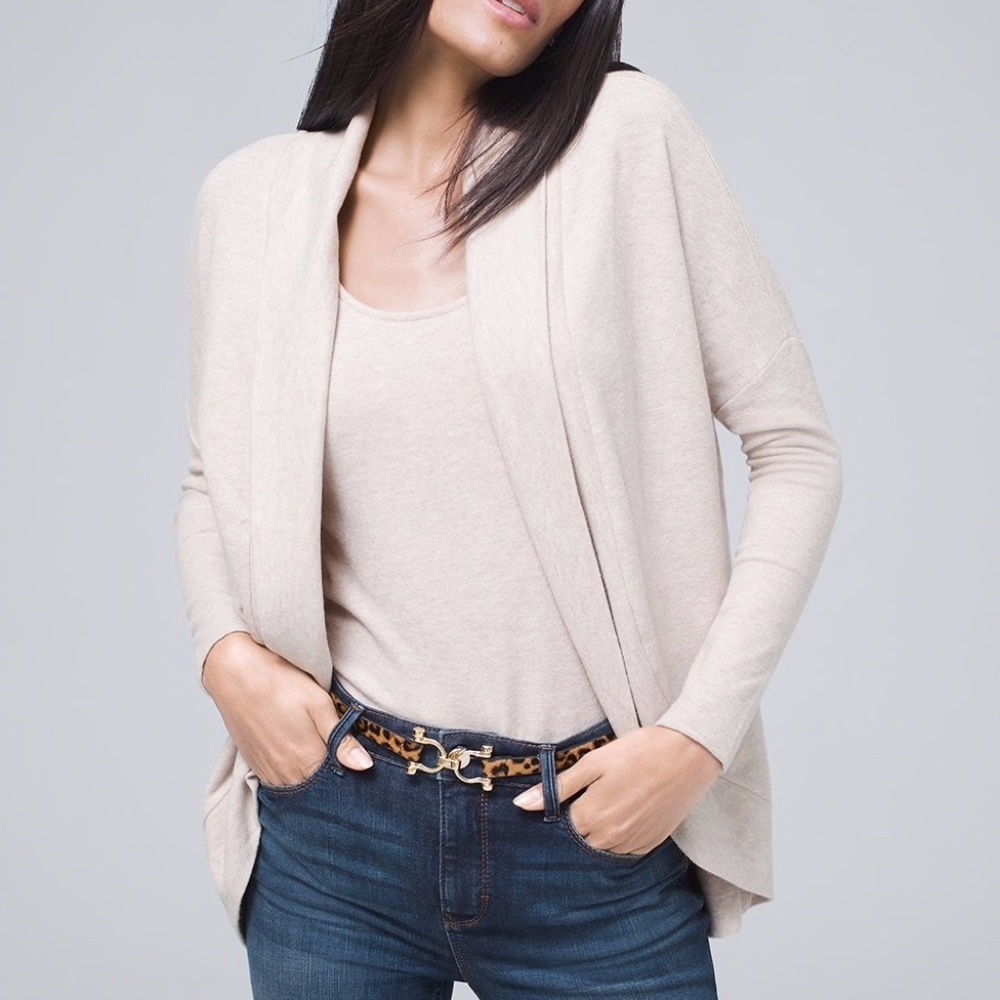 White House Black Market Cozy Knit Cocoon Cover-up